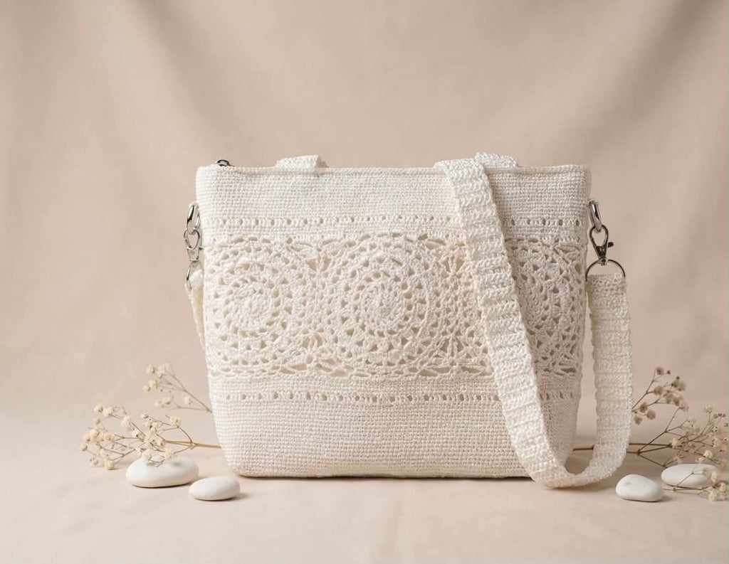 Handcrafted Crochet Bag | Artisan Clutch & Eco-Friendly - Art Von Yarn
